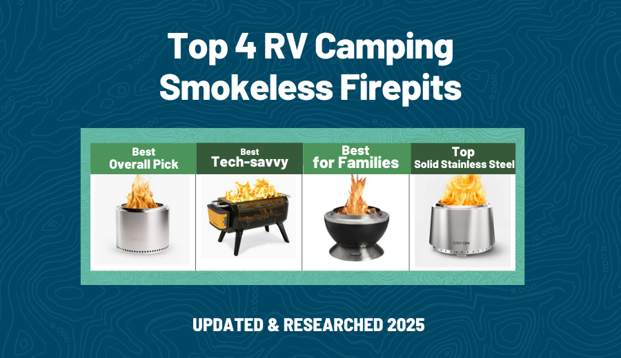 Table comparison of Top 4 RV Camping Smokeless Firepits
