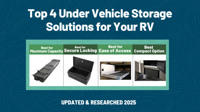 Table comparison of Top 4 Under Vehicle Storage Solutions for Your RV