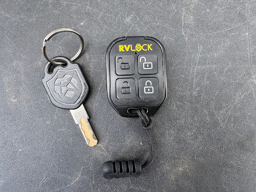 RVLock Wireless Key Fob and Mechanical Key 