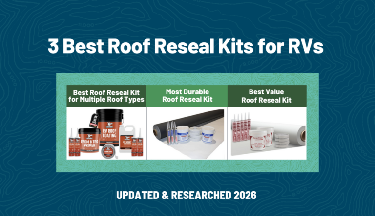 table comparison of 3 Best Roof Reseal Kits for RVs