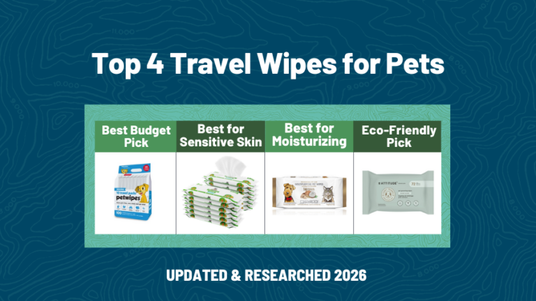 Table comparison of Top 4 Travel Wipes for Pets