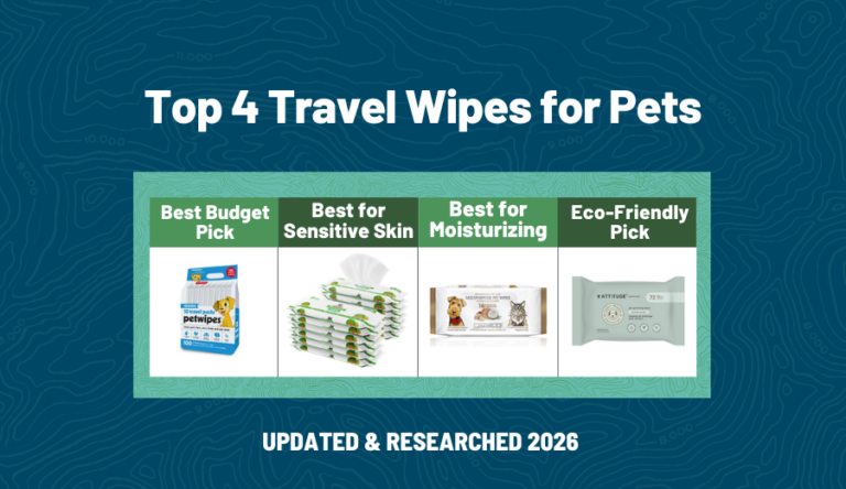Table comparison of Top 4 Travel Wipes for Pets