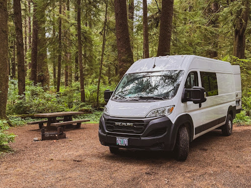 A Great FCFS site at Mora Campbround in Olympic National Park.