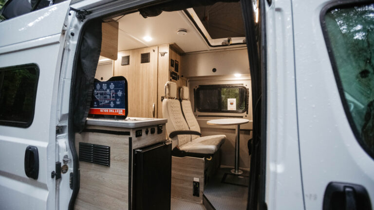 interior of campervan, RVshare owned pic