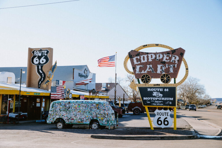 a hidden gem of route 66 - an old dinner and gas station