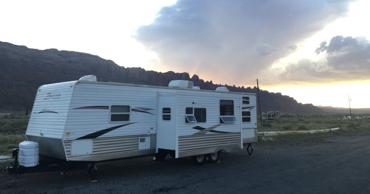 Our rig parked in Moab, UT