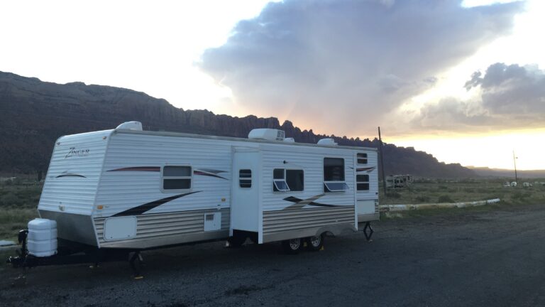 Our rig parked in Moab, UT