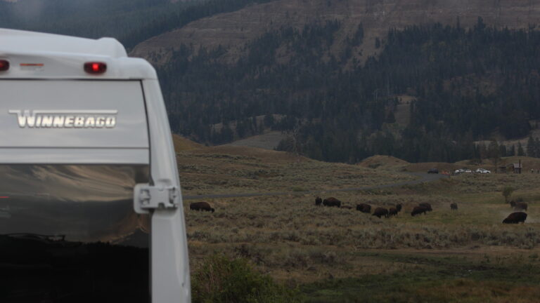 camper van at yosemite national park